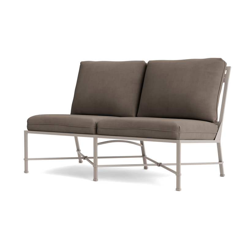 Venetian Outdoor 2 - Seat Loveseat, Dove, Fusion Neptune