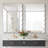 Wavy Metal Framed Rectangle Wall Mirror-1560388084