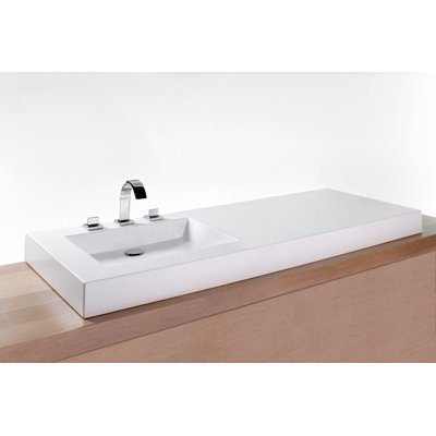 60 "Cube Collection 60" avec lavabo gauche, hauteur 4 "