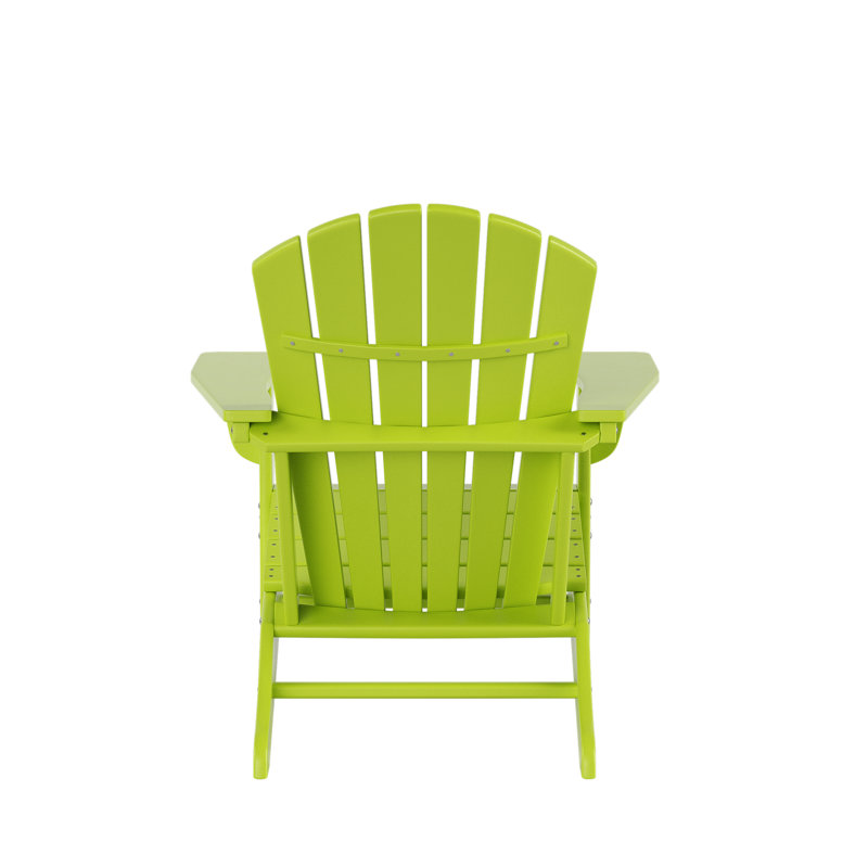Altura Foldable Outdoor Adirondack Chair, Lime