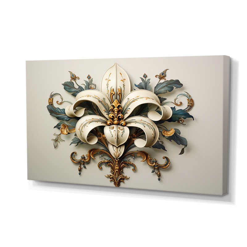 Fleur-De-Lis A Lilly Flower Ii - Symbols Wall Art
