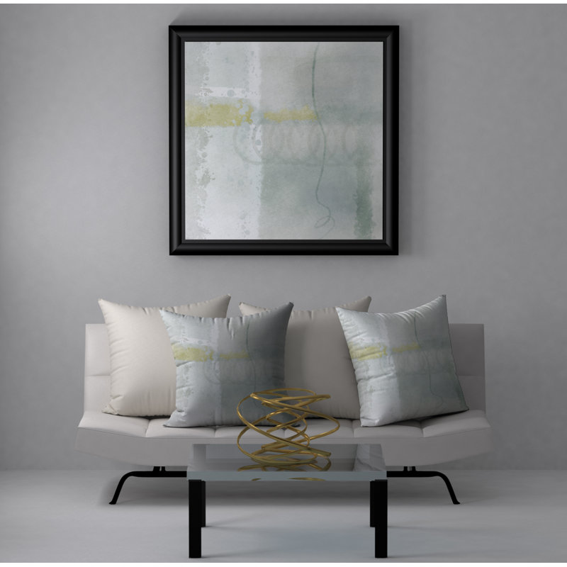 Abstract Reversible Throw Pillow, 18" x 18"