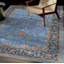 Tapis bleu bohème Bungalow Rose Adrith Antalya-1993882576