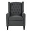 Fauteuil inclinable manuel à oreilles. Avec table d'appoint pliable, ports de charge USB, chaises inclinables modernes et confortables pour le salon, la chambre à coucher, le dortoir, le bureau-423932758