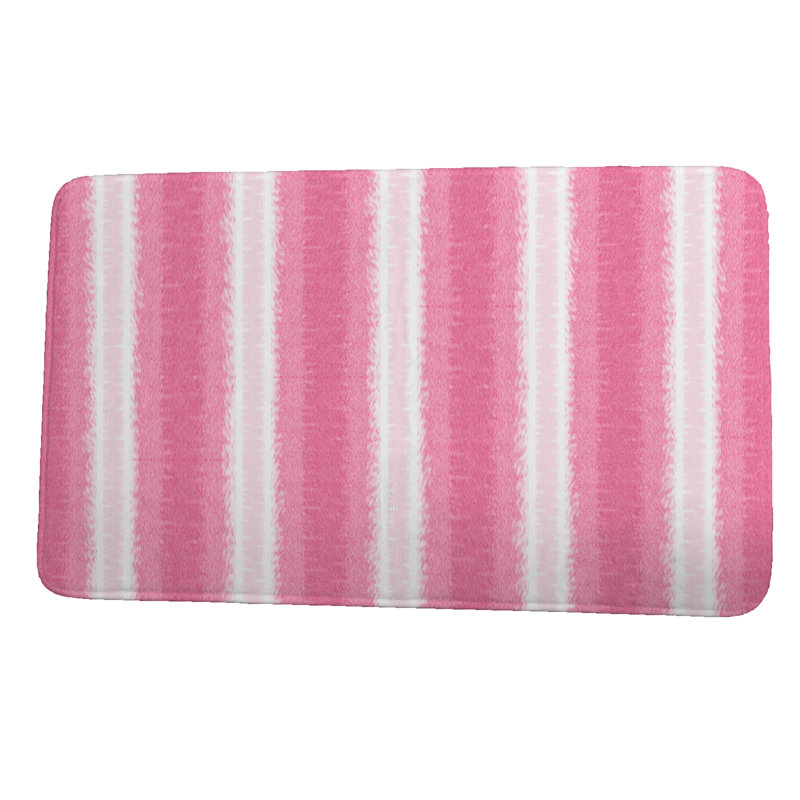 Tapis pour salle de bain Geart Line, l 34 po x L 21 po, Rose