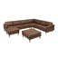 Canapé modulaire faisant face à la droite avec repose-pieds de 142 po Mentzer-612849818