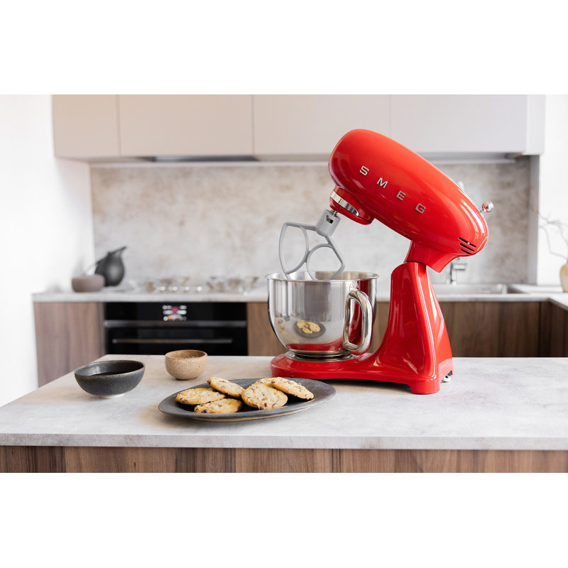 Batteur sur socle 50's en couleur rouge, Rouge