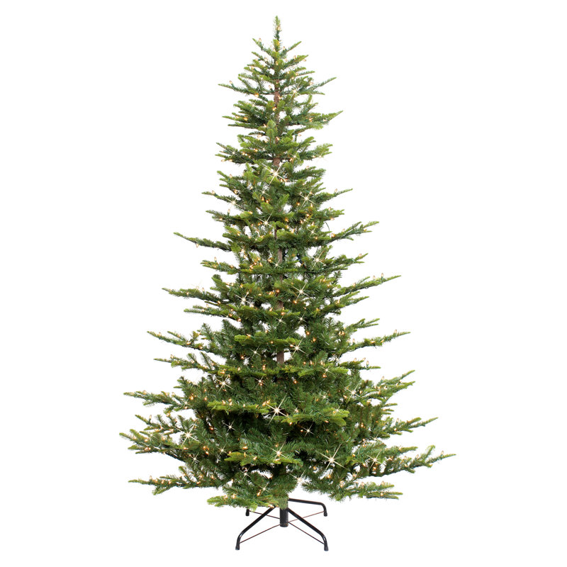 Lighted Artificial Fir Christmas Tree, 7.5ft H