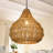 Boho Handwoven Rope Pendant Light-367556179