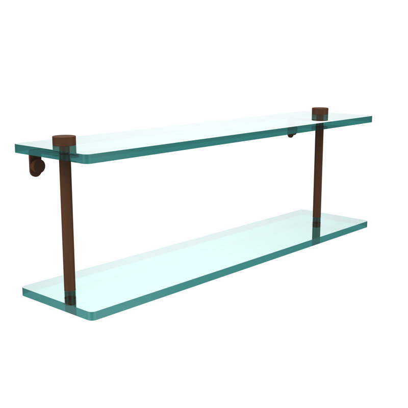 Gober 2 Piece Tiered Shelf, Antique Bronze, 22"