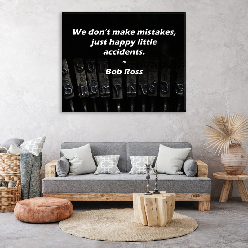 Toile tendue Artsy Quote par Bob Ross, H 33 po x l 48 po