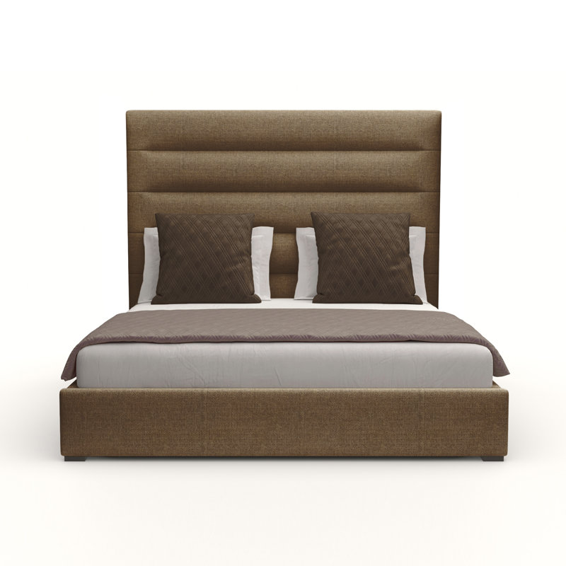 Dezyah Upholstered Standard Bed, Brown Flax Revolution®, California King