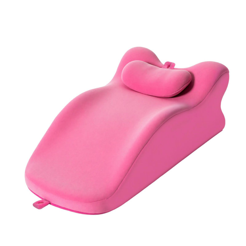 Ergonomic Spinal Posture Support & Multi-functional Bed Pillow, Pink 