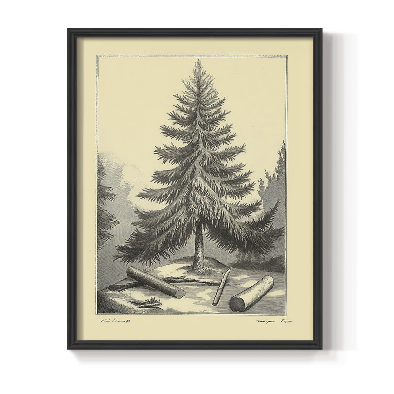 Reproduction d'art encadrée de Noël, Noir, noir, noir, noir, H 21 po x l 17 po