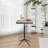 Carolwood Pine Square Solid Wood Top with Steel Base Dining Table