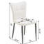 Paire de chaises de salle à manger à haut dossier avec structure en cuir et en fer forgé, qui rehaussent le confort, 2 éponges ergonomiques à haut rebond, convenant au salon de bureau, d'une profondeur de 18,24 po-903922660