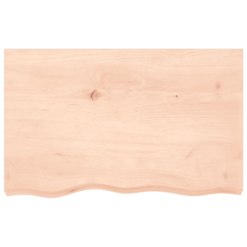 Abriyah 80cm Solid Wood Bathroom Vanity Top, Natural