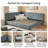 Modern Upholstered Daybed with Channel-Tufted Backrest, queen Size-65020305
