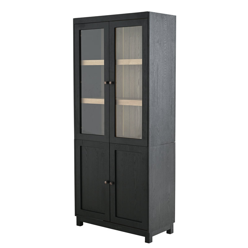 Pernell 74.5'' Book Cabinet Storage Bookcase