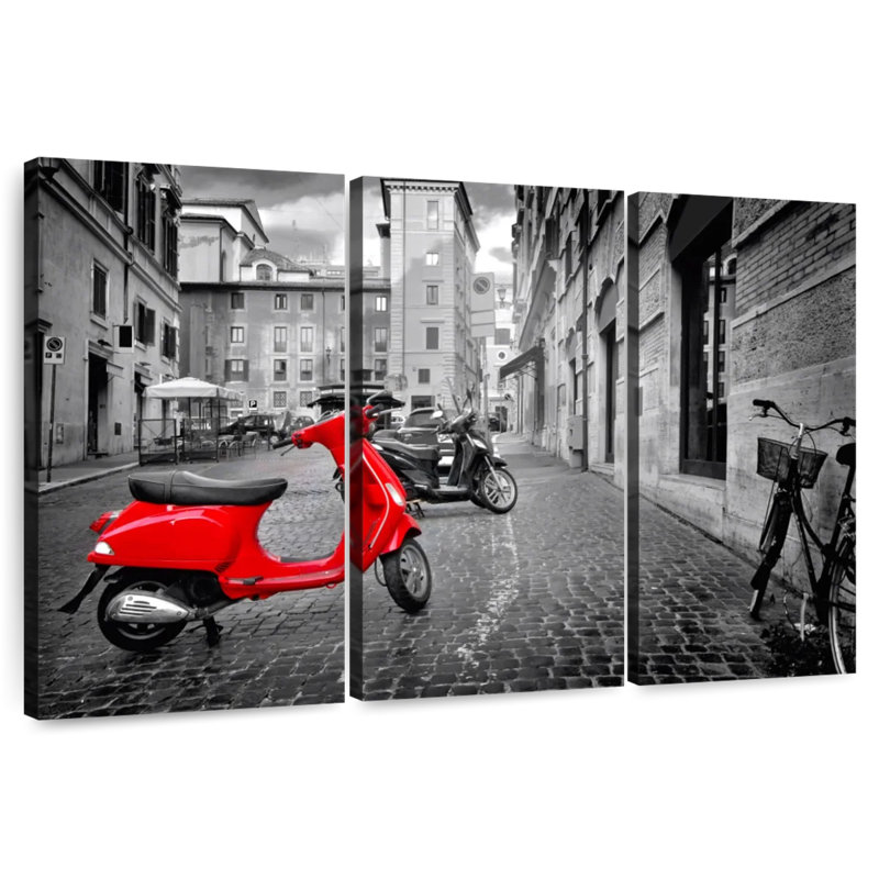 «Red Vespa Pop», H 20 po x l 33 po