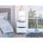 Modern Nightstand 19" H, Two Drawers, White-289530377
