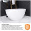 55 po X 30,7 po Baignoire de trempage autoportante à surface solide-109691204