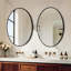 Oval Aluminum Frame Wall Mirror-1524861087