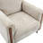 Roshea 32.2" Wide Modern Chenille Upholstered Accent Armchair with Metal Legs-462926198