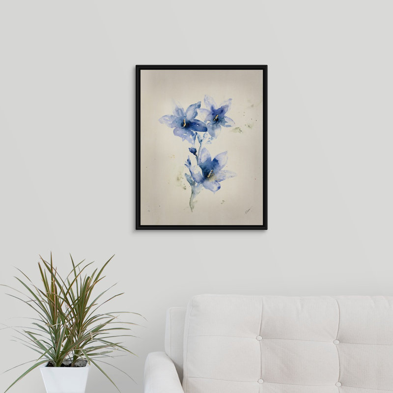 « essential to eden v », peinture sur toile, H 21,7 po x l 17,7 po x p 1,75 po, Cadre flottant noir