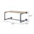 Haefele Accent Shelf with Towel Bar in Oak and Sandy Black