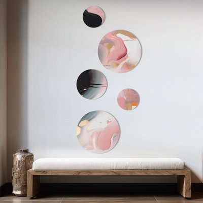 Ensemble de 5 décorations murales Inner Worlds of Marble II