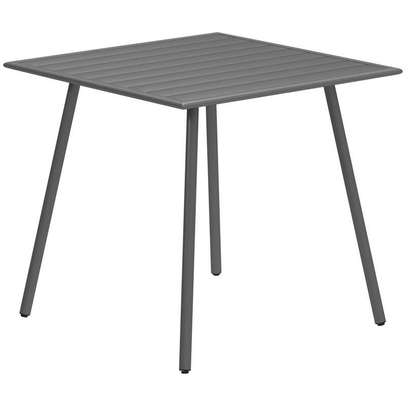 Square Metal Outdoor Bistro Table , 80.00cm W 80.00cm D