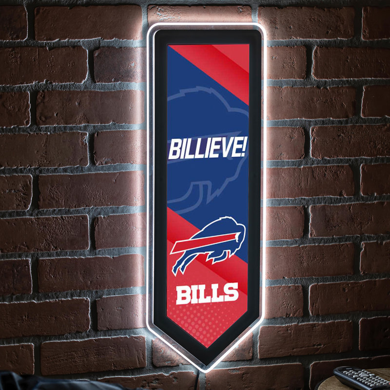 Plaque murale lumineuse NFL, Buffalo Bills