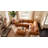 Fernagh Top Grain Leather Corner Sectional with Ottoman Saddle-338772866