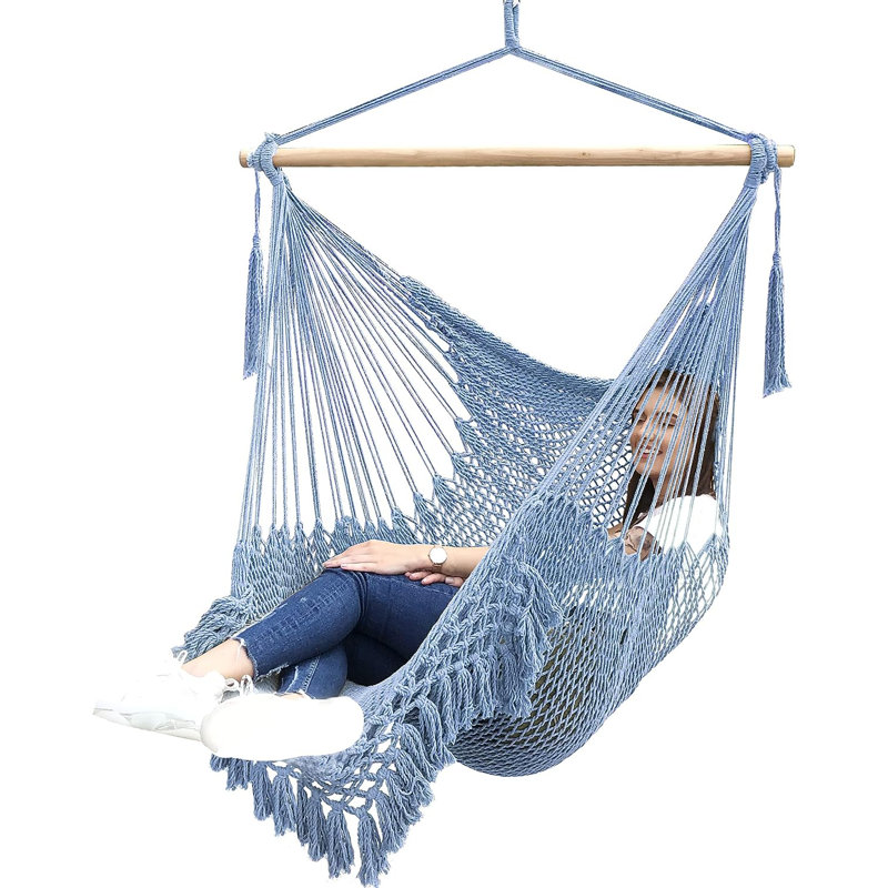 Chaise hamac Bensenville, Bleu givré