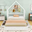 Queen Wood House Platform Bed with 2 Storage Drawers-2109999286