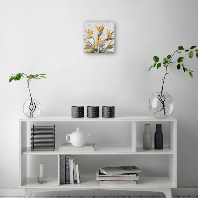 Bird of Paradise Wrapped Canvas Art Print, 28" x 28"