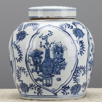 Handmade Porcelain China Ginger Jar