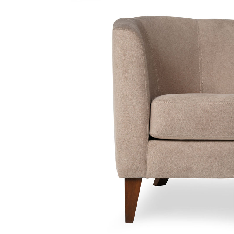 Fauteuil demi-tonneau l 27,56 po Aidric