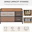 Commode 5 tiroirs 5 tiroirs pour l'organisation de la chambre à coucher avec 5 tiroirs, option de rangement