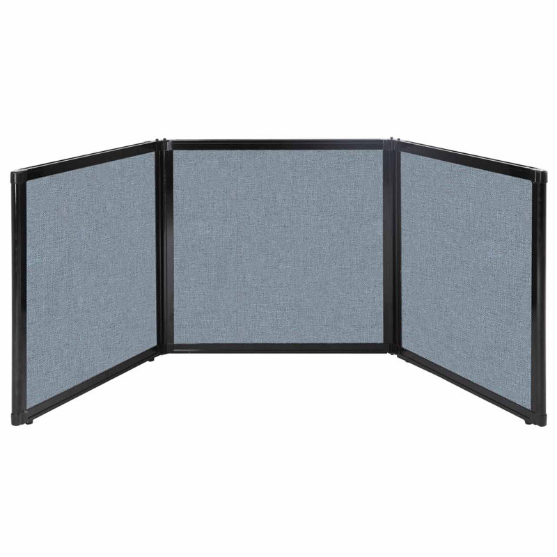 Versare Tabletop Booth Display, Powder Blue, 24" x 78"