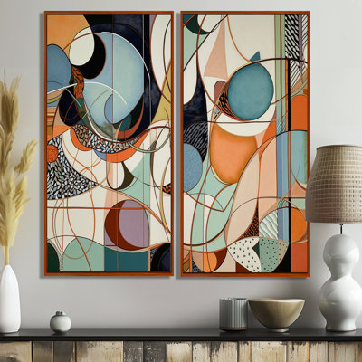 «Pastel Color Boho Artwork II», art mural moderne