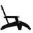 Brady Modern All-Weather Dual Slat Adirondack Style Chair with Footrest-88681463