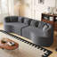 Canapé modulaire incurvé surdimensionné, 106,3 pouces, très grand canapé moderne sans os avec 6 coussins en chenille et mousse à mémoire de forme à assise profonde-743937664