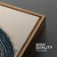 «Tree Ring», œuvre de souche en bois bleu marine, images murales simples et rustiques modernes, ensemble de 2 reproductions d'art sur toile, 16 x 24 x 2, 24 x 36 x 2-119385138-91068942-91068943