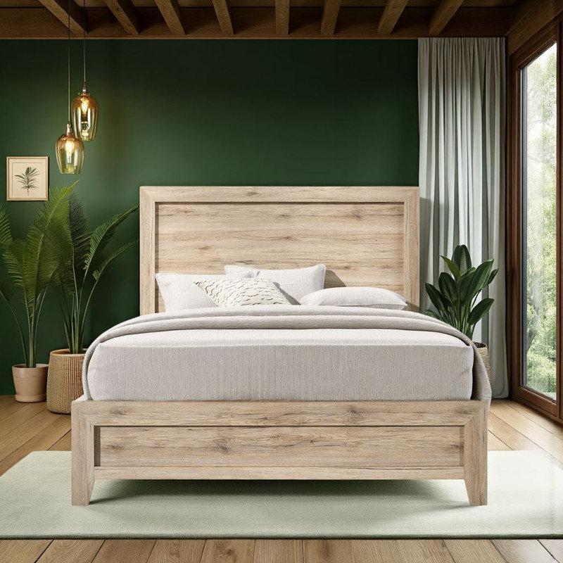 Queen Bed?? ??Solid Wood Frame?? ??Easy Assembly?