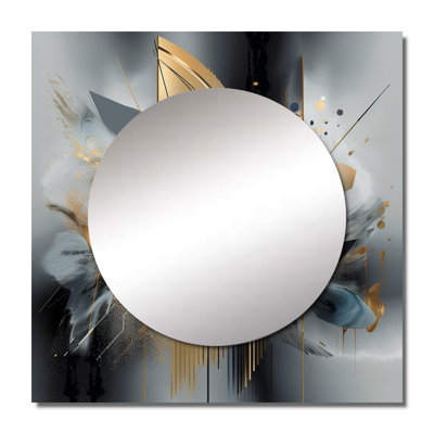 Georgijus - Abstract Marble Square Mirror Wall Decor For Bedroom