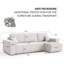 Rubeena 3 Seater Sofa Bed-1658210633