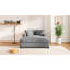 Chaise longue de 53,5 po x 70,9 po - style classique, matériau, pieds en bois massif, structure, assemblage sans effort, confort relaxant très grand, l 53,5 po x P 70,9 po x H 33,1 po, gris, design, confortable Tissu, facile