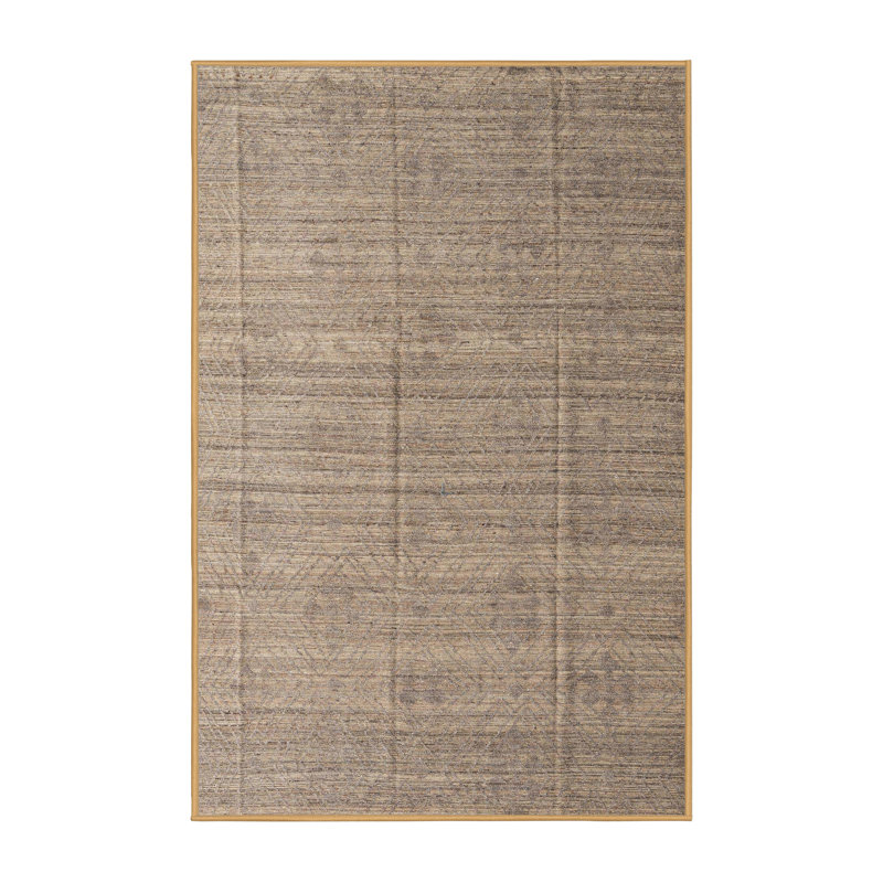 18_100% Tapis abstrait lavable à la machine 4858, Rectangle 2 pi x 3 pi